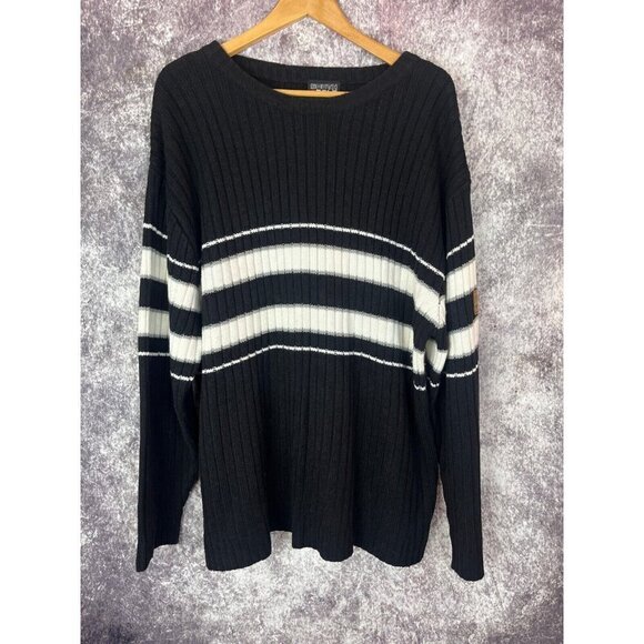 Southpole Other - Vintage South Pole Sweater Mens XL Black Striped Knit Y2K 90s Hip Hop Retro